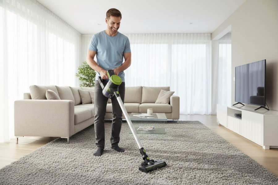 CleanMaxx AKU tyčový a ruční vysavač s rotačním kartáčem 2v1 ATRK-14866 8